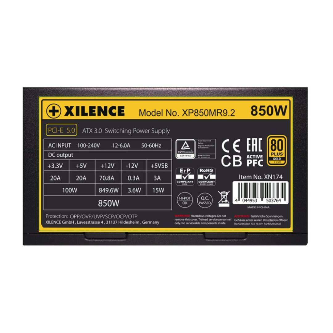 Fuente de Poder Xilence Performance X+ 850W 80+ GOLD PCIe 5-3