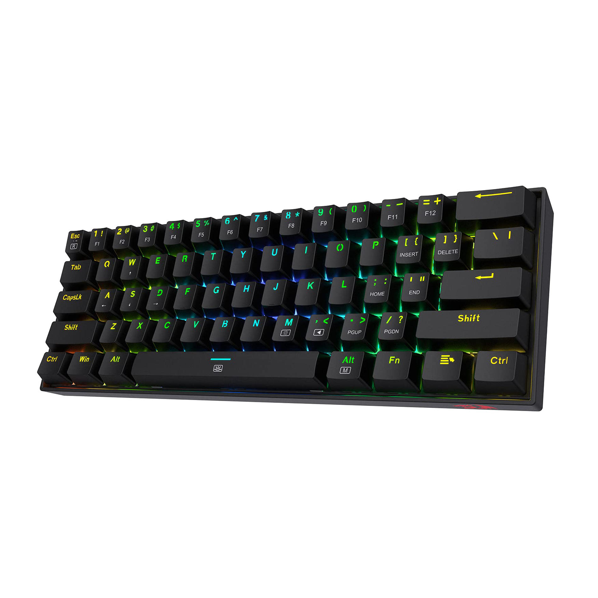 Teclado Gamer Redragon Dragonborn K630 Negro RGB TKL-0