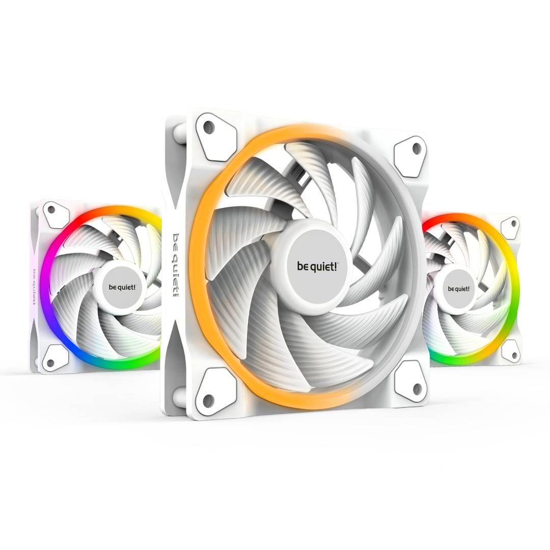 Pack X3 Fans be quiet! LIGHT WINGS 120mm White PWM highspeed-0