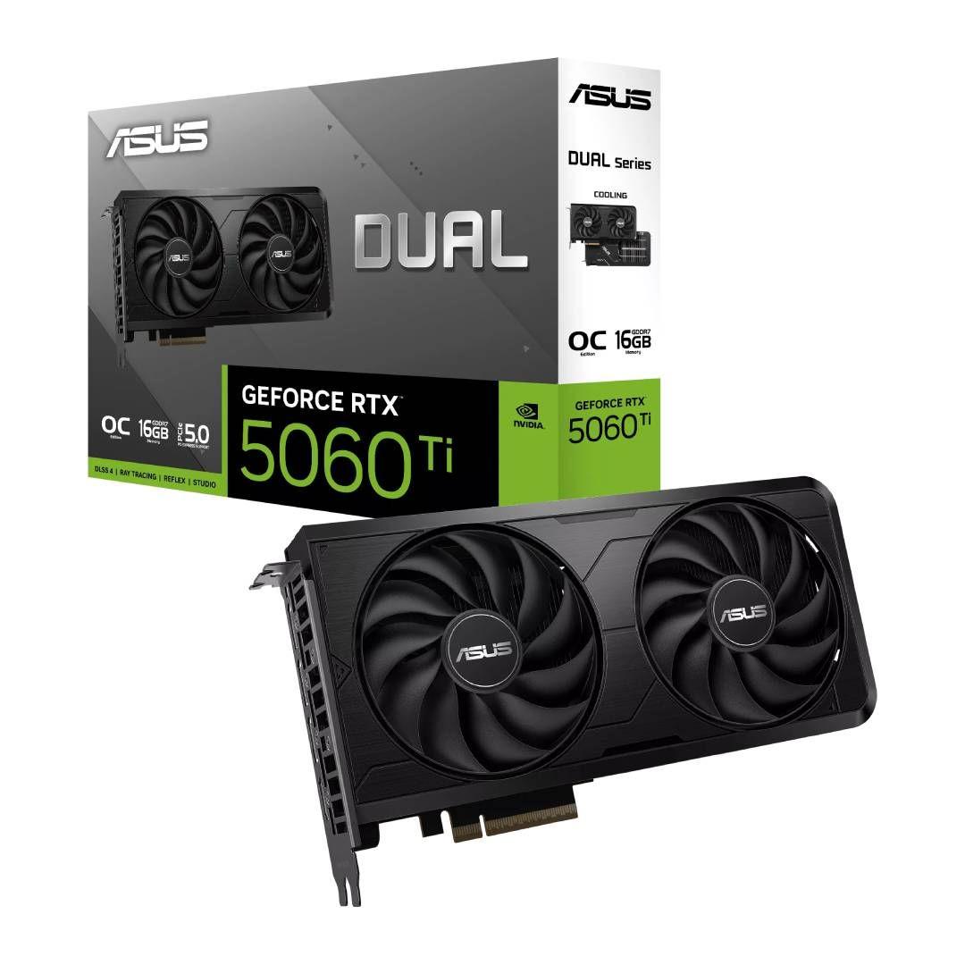 Tarjeta de Video ASUS Dual RTX 5060 Ti EVO OC 16GB GDDR7-0
