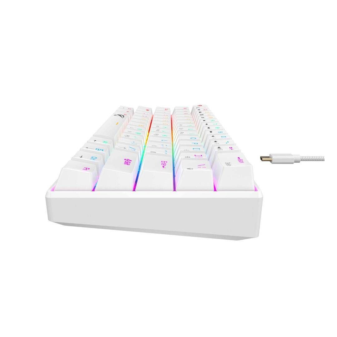 Teclado Gamer Mecánico Havit KB903L RGB, Blanco-2