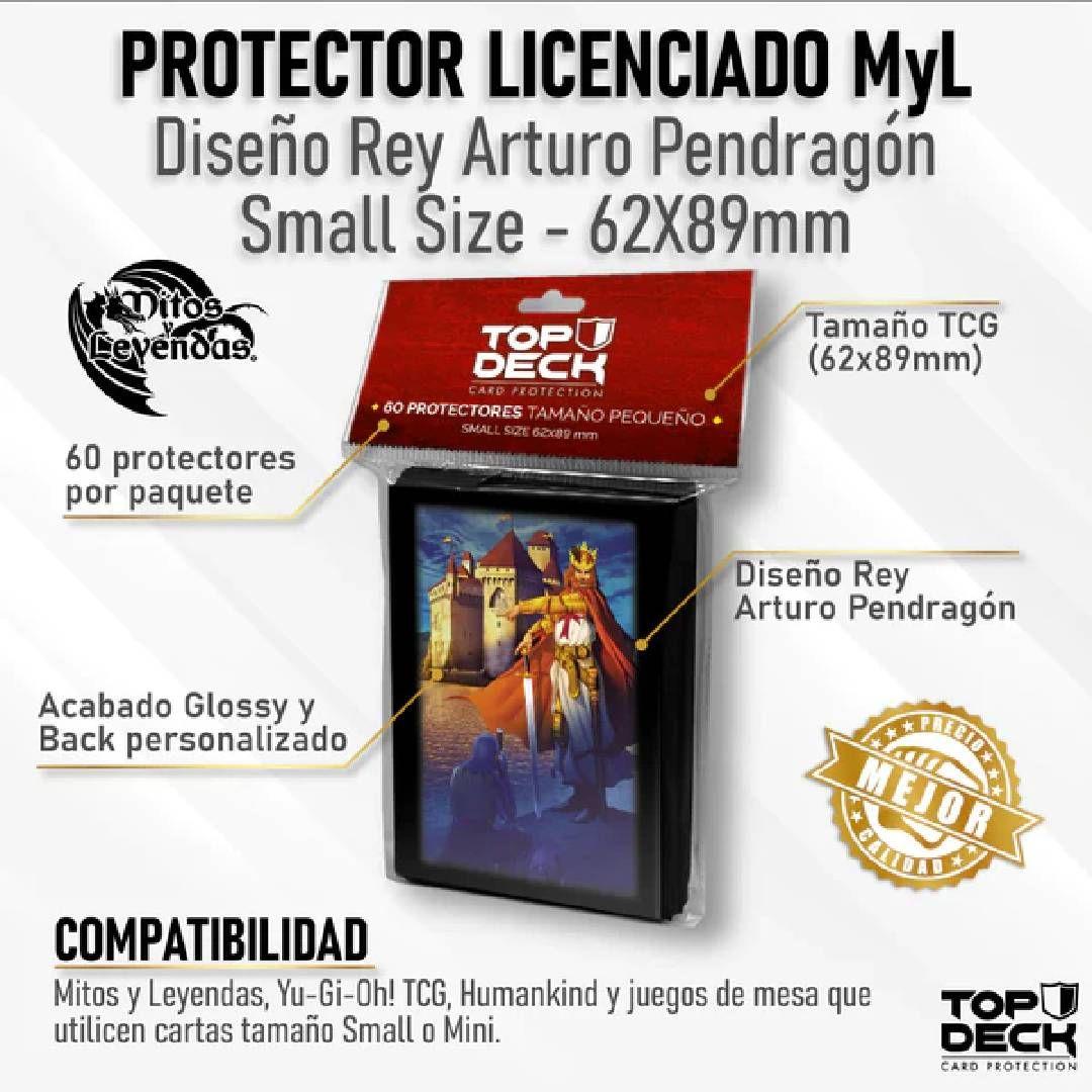 Protectores Topdeck Small Rey Arturo Pendragón MyL (62X89mm)-1