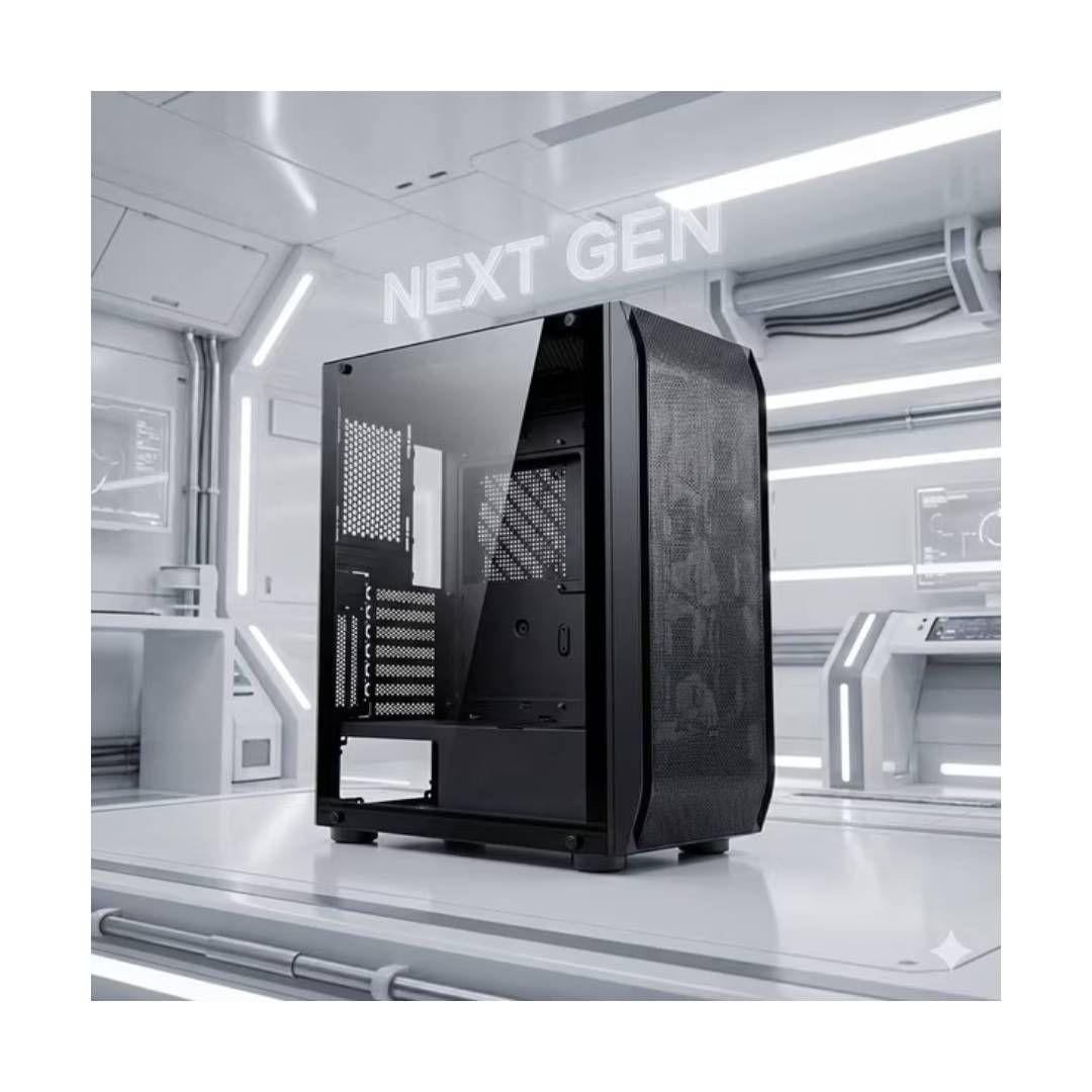 Gabinete Gamer ESGAMING Y03-BK - Negro, E-ATX-2