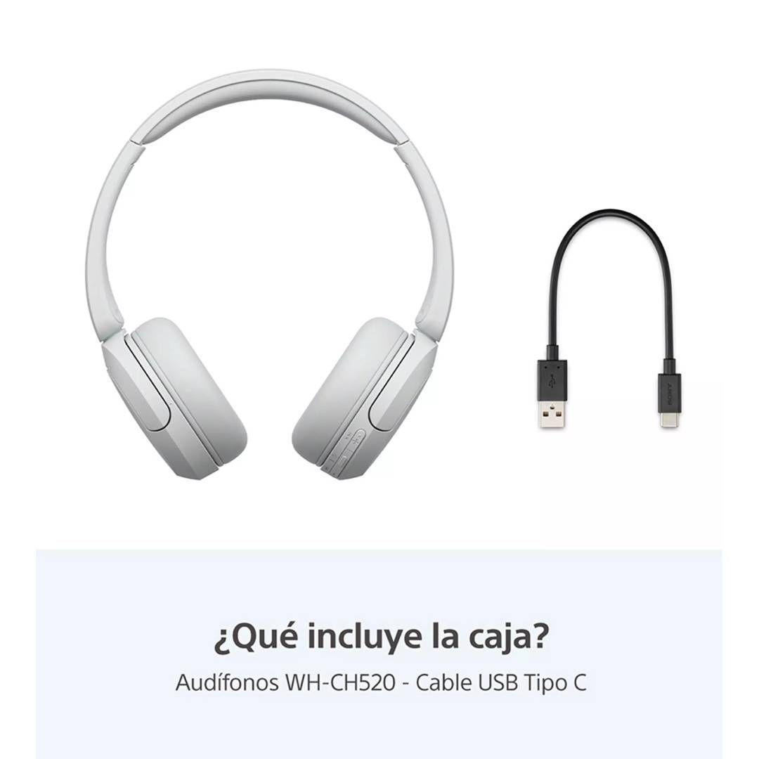 Audífonos Inalámbricos Sony WH-CH520 Blanco-3