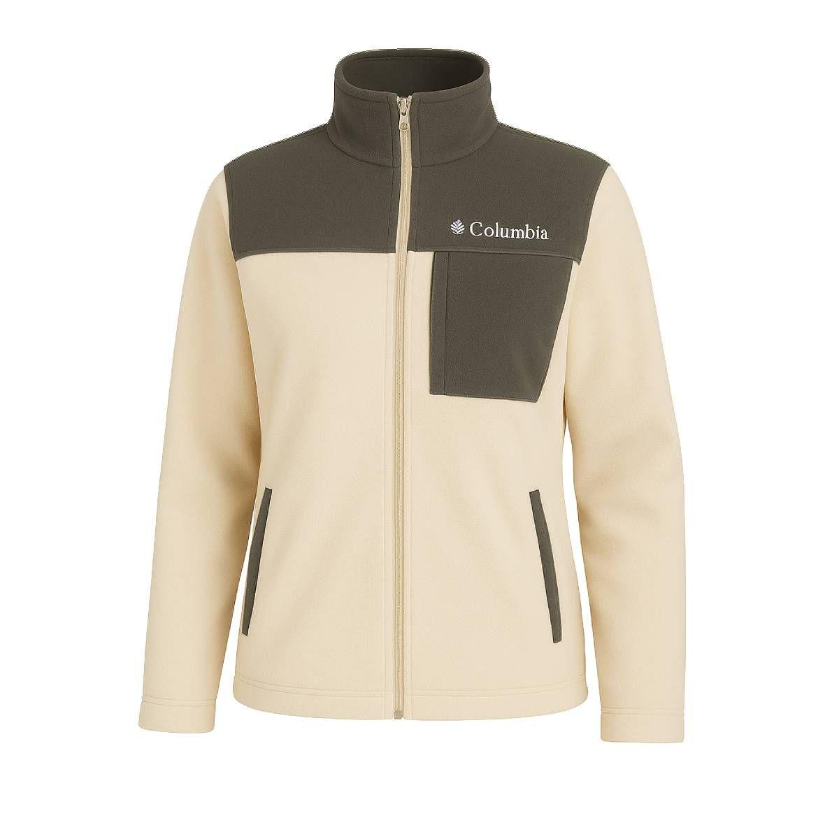 Polerón Columbia Beige con Detalles Negros - Talla XL-1