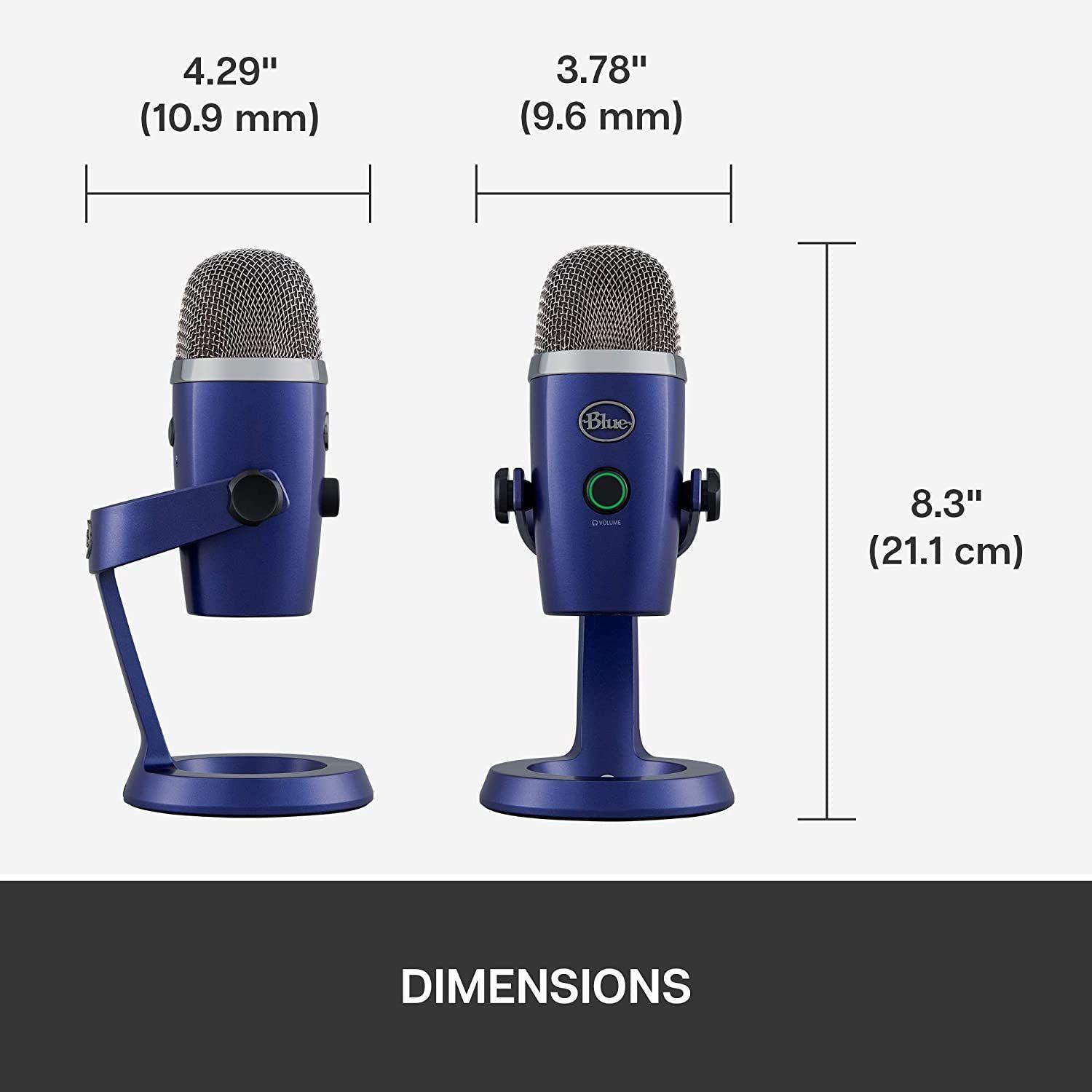 Micrófono Blue Yeti Nano Streaming Podcast Usb Azul-5