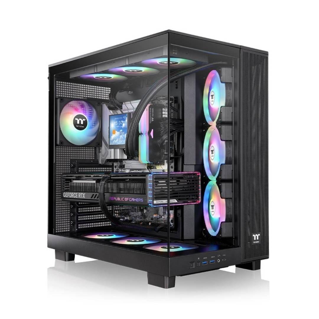 Gabinete Thermaltake View 380 XL TG ARGB Mid Tower ATX Black-0