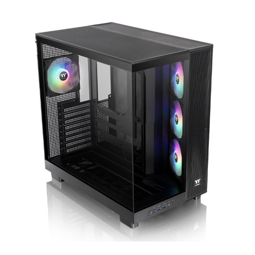 Gabinete Thermaltake View 380 XL TG ARGB Mid Tower ATX Black-1