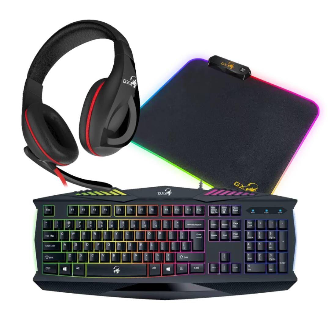 Combo Gamer Genius Killer K220 (Teclado+Mousepad+Audifonos)-0