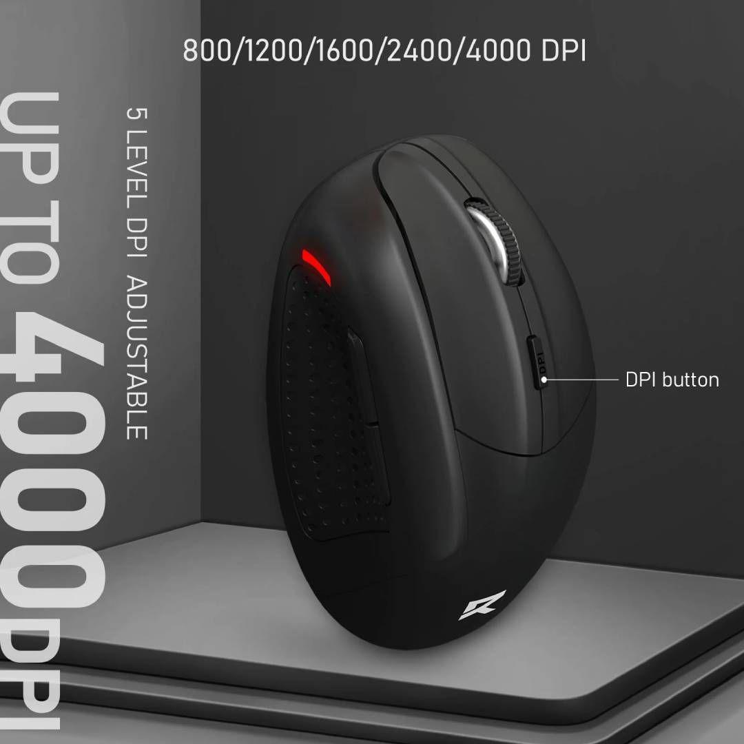 Mouse Ergonomico Inalámbrico Redragon BM-4033 4000 DPI Negro-3