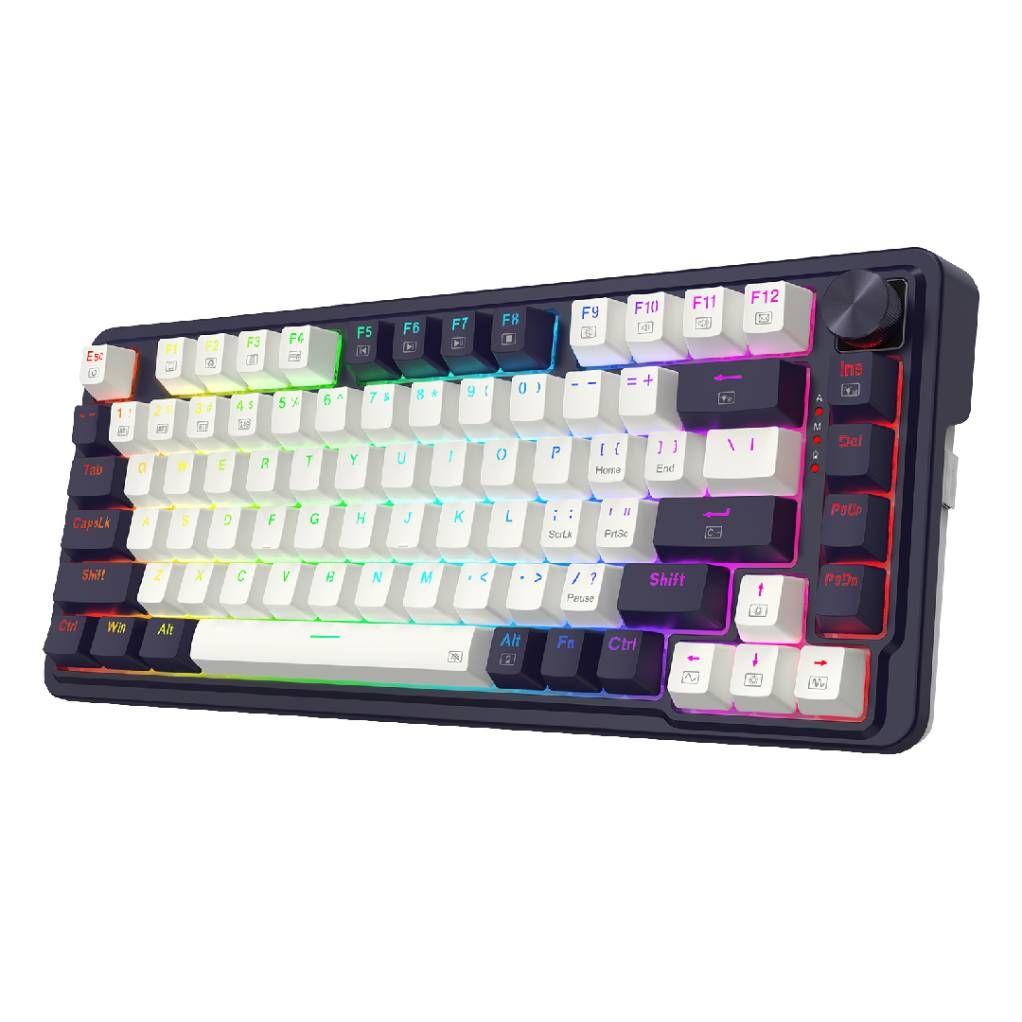 Teclado Redragon Ucal Pro Blanco y Negro-1