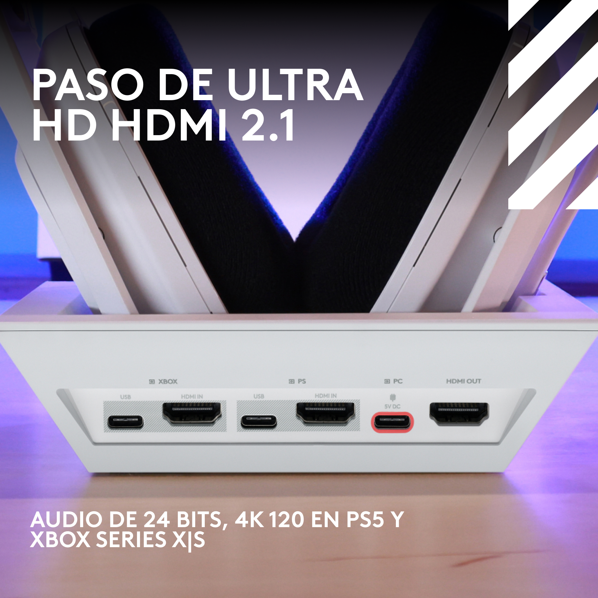 Audifonos Gamer Logitech Astro A50 X Inalambricos Blanco-3