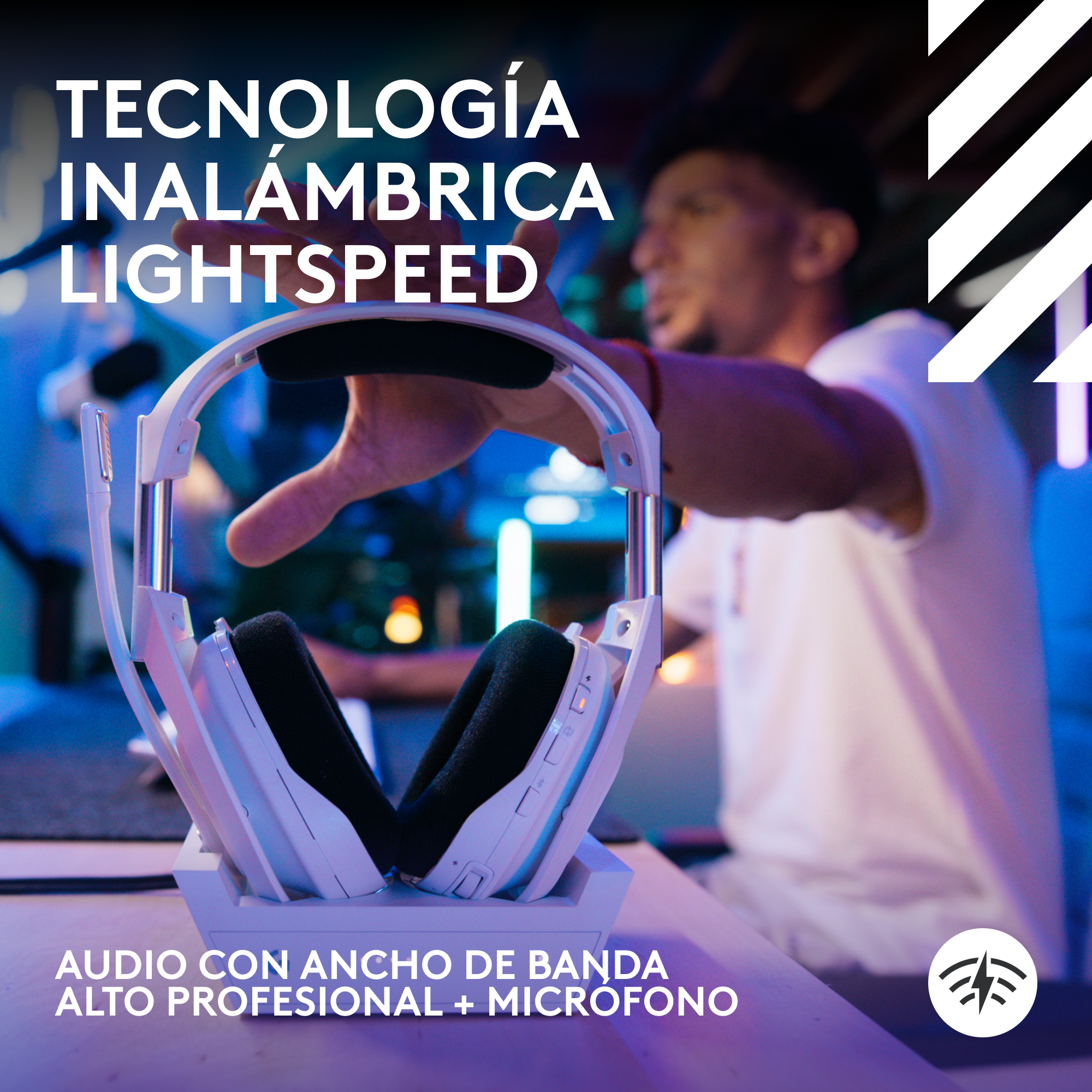 Audifonos Gamer Logitech Astro A50 X Inalambricos Blanco-4