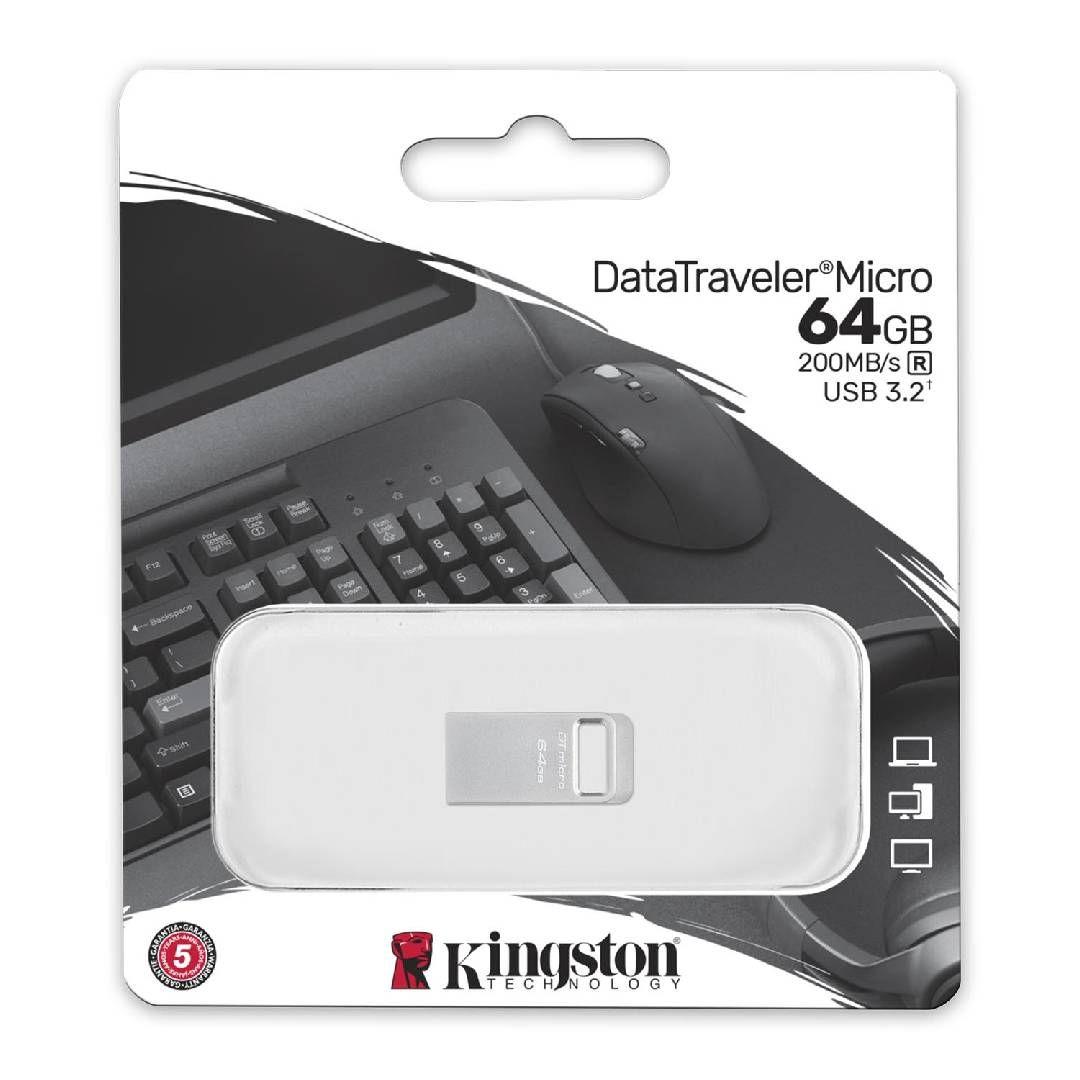Kingston 64GB DataTraveler Micro USB Flash Drive 200 MB/s-2