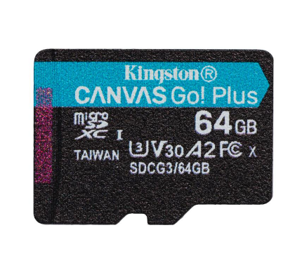 Tarjeta de Memoria Kingston Canvas Go! Plus microSDXC 64 GB-0