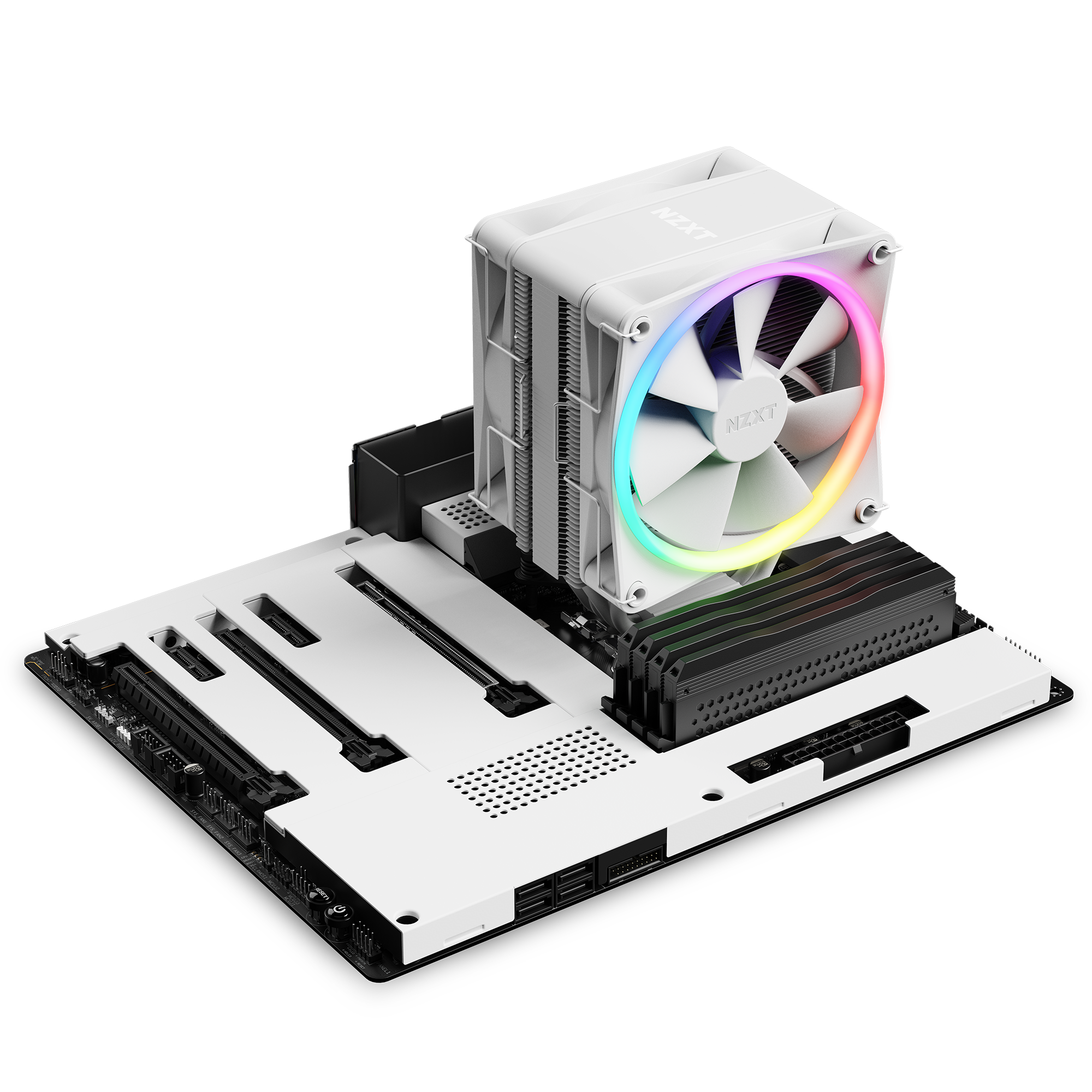 Disipador de CPU Nzxt T120 RGB White 120MM-2