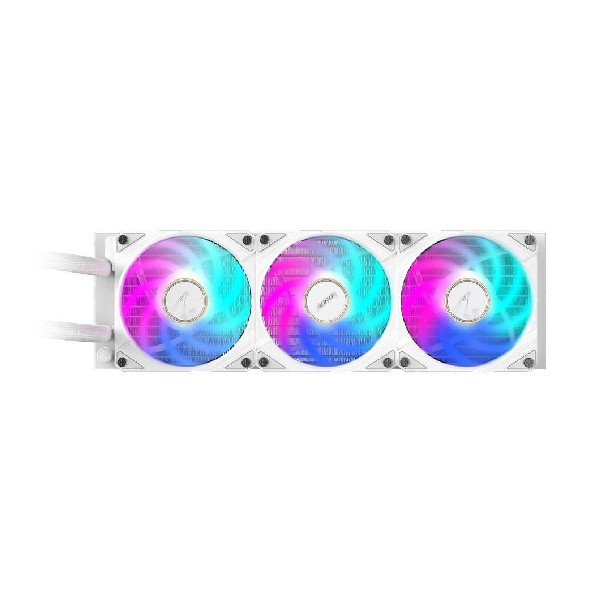 Cooler Gigabyte GP-AORUS WATERFORCE X II 360 ICE Blanco-2