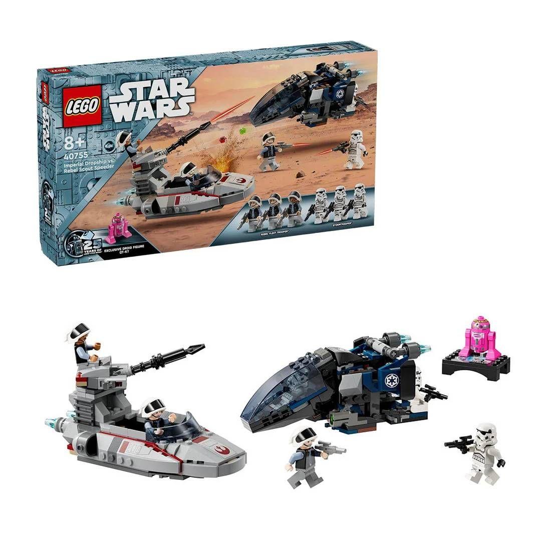 LEGO Star Wars Imperial Dropship v Rebel Scout Speeder 40755-0