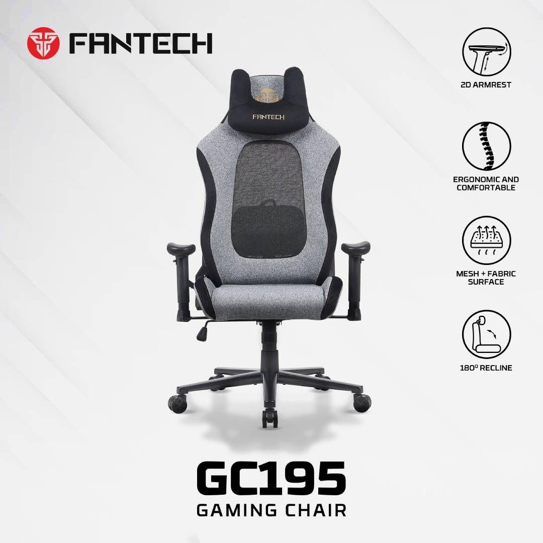 Silla Gamer Fantech GC195 Grey-6