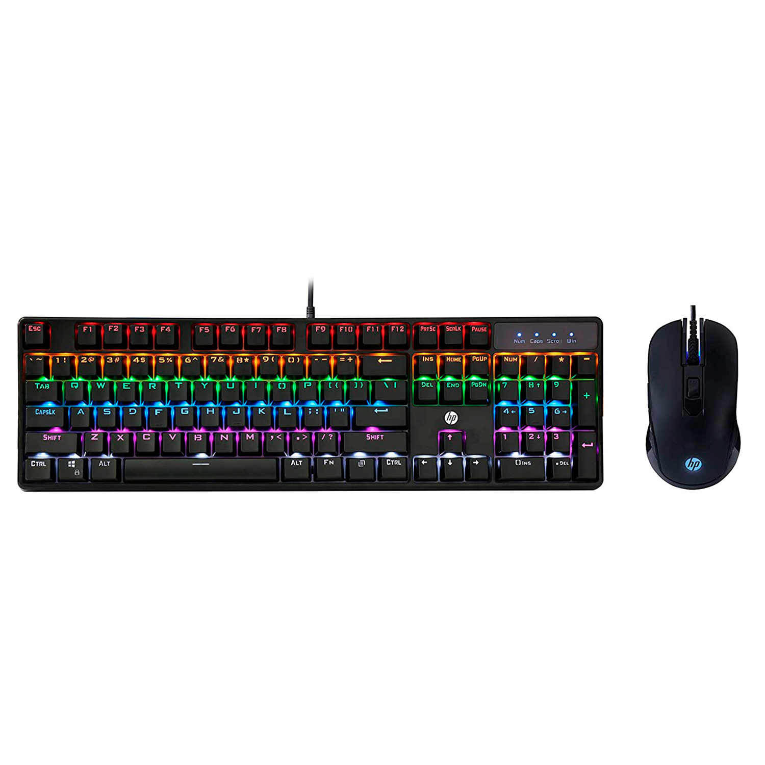 Kit Teclado y Mouse Gamer HP GM200 Mecánico RGB Español-1