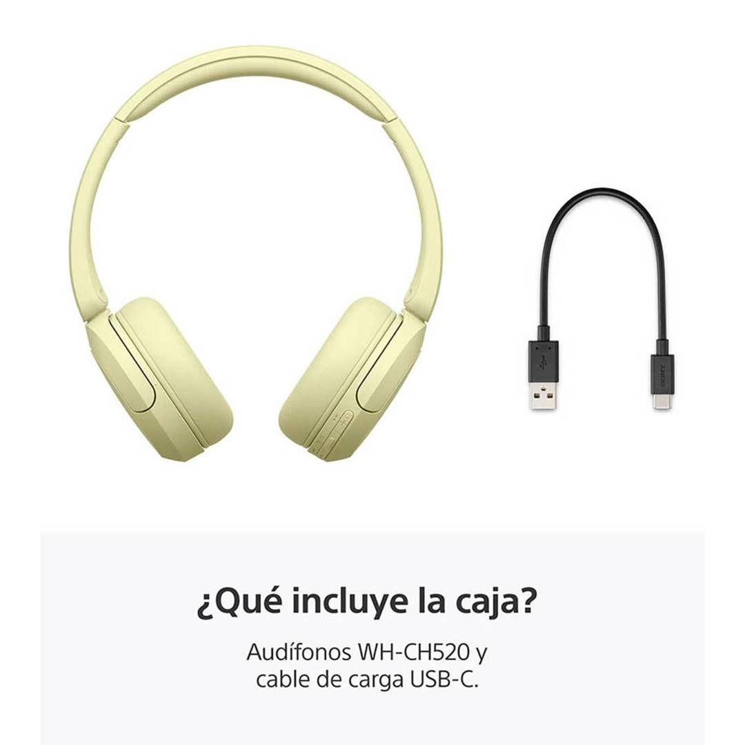 Audífonos Inalámbricos Sony WH-CH520 Amarillo-3