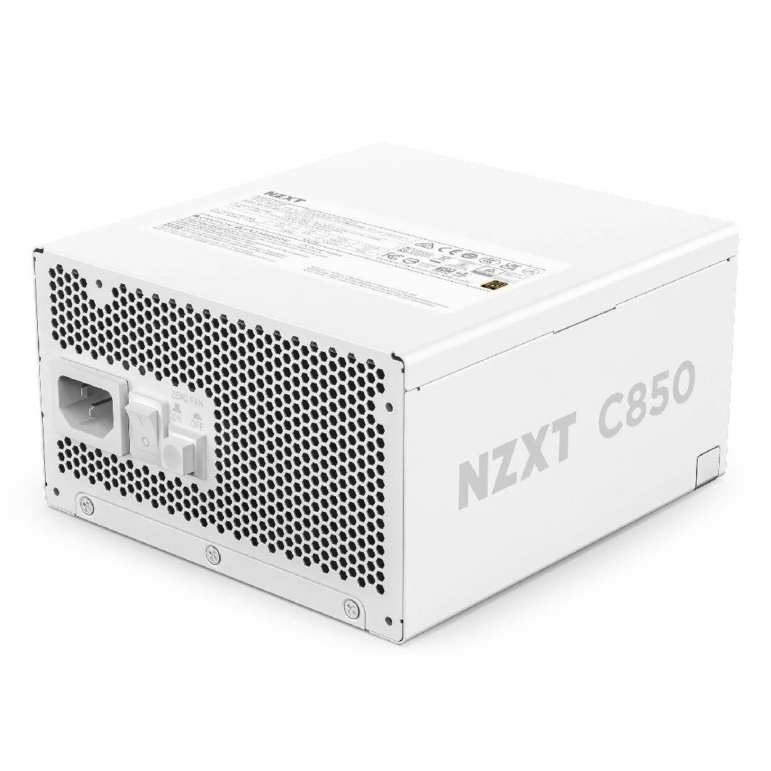 Fuente de Poder NZXT C850 Gold ATX 3.1 - 850W, 80 Plus Gold White-1