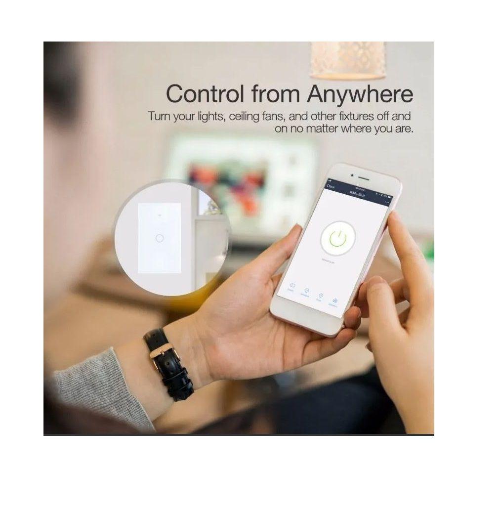 Enchufe pared táctil WiFi control de voz Google y Alexa-4