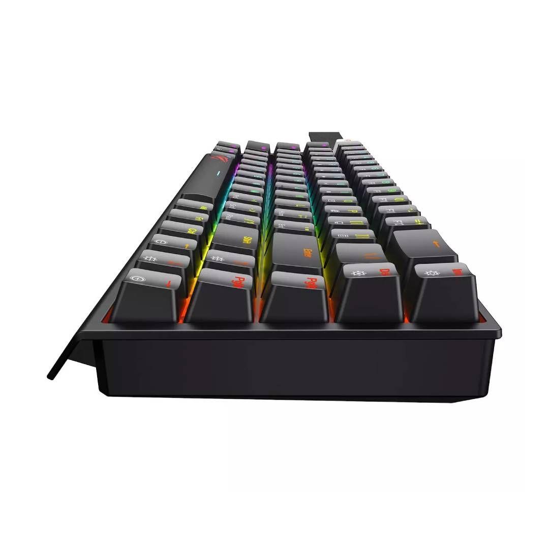 Teclado Gamer Mecánico Compacto Havit KB922LB RGB, Negro-2