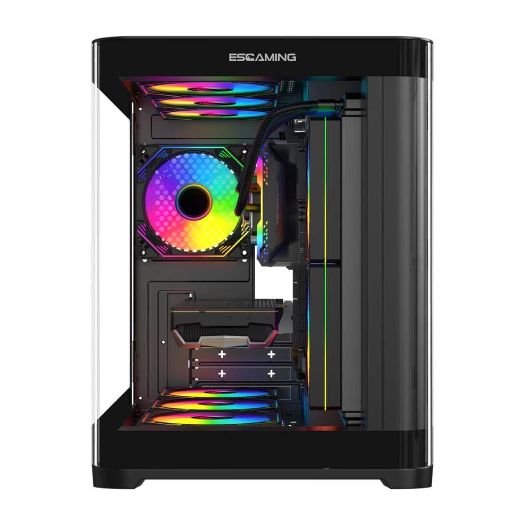 Gabinete Gamer ESGAMING Viper - Negro, Micro-ATX-3