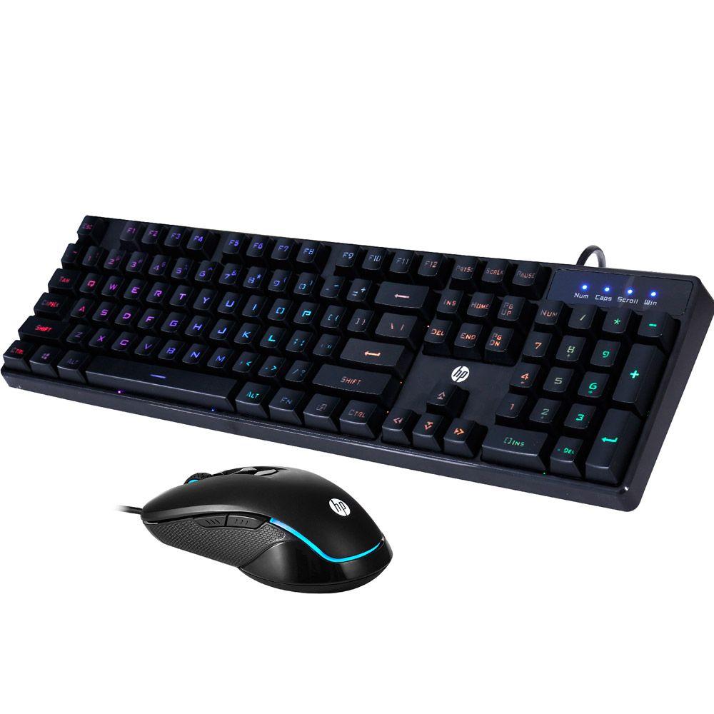 Combo Teclado y mouse HP Multimedia Membrana KM200-0