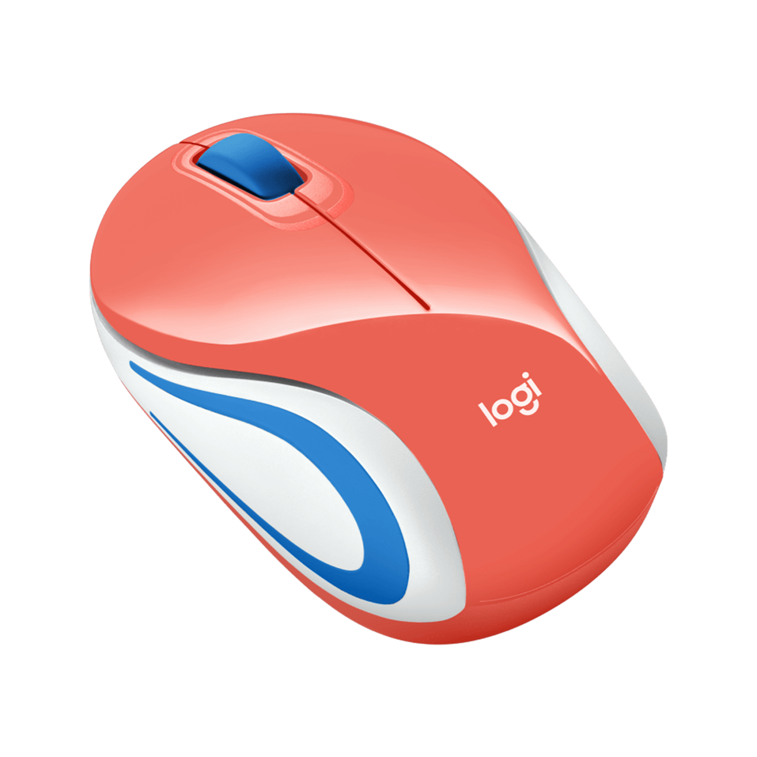 Mouse Logitech Mini M187 Coral Inalambrico-1