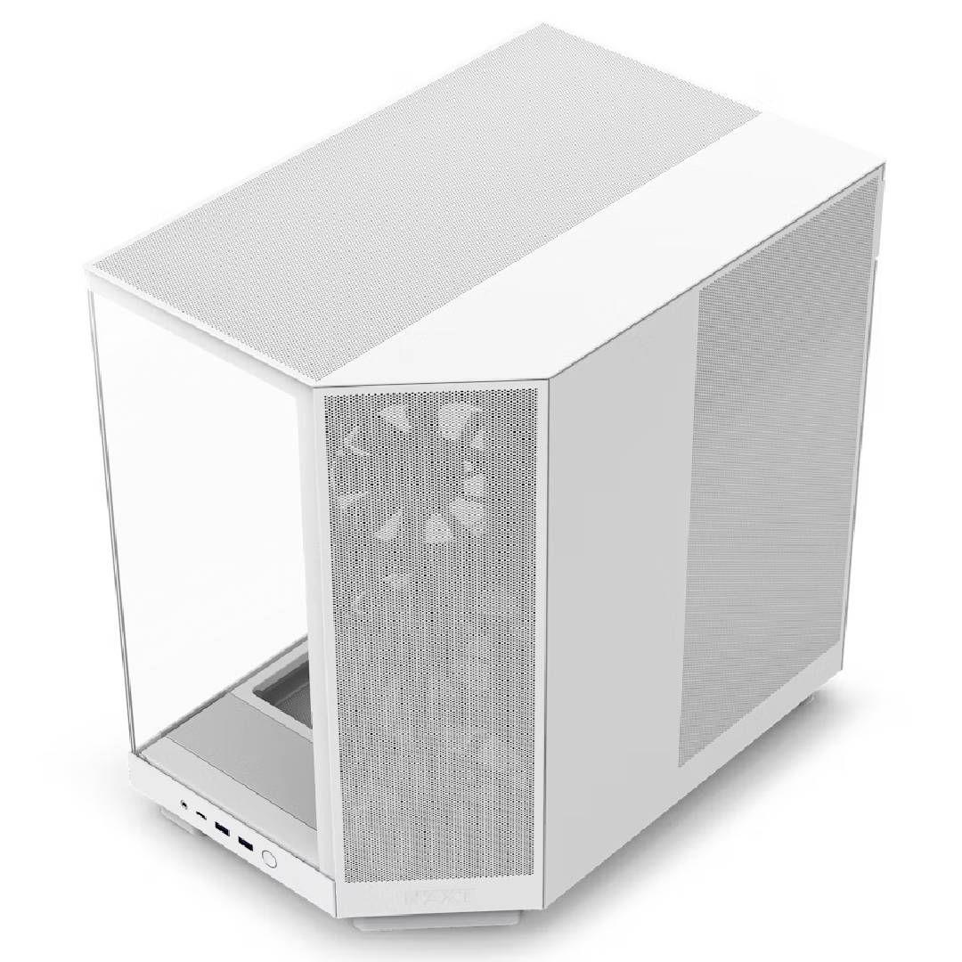 Gabinete NZXT H6 Flow ATX DualChamber Case Blanco-2