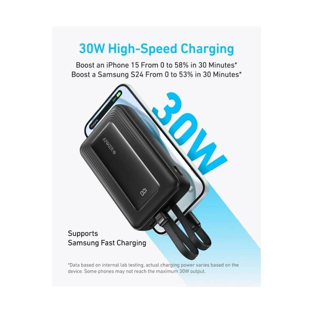 Power Bank Anker Zolo 20.000 mAh 30W USB-C, Lightning, Negro-2