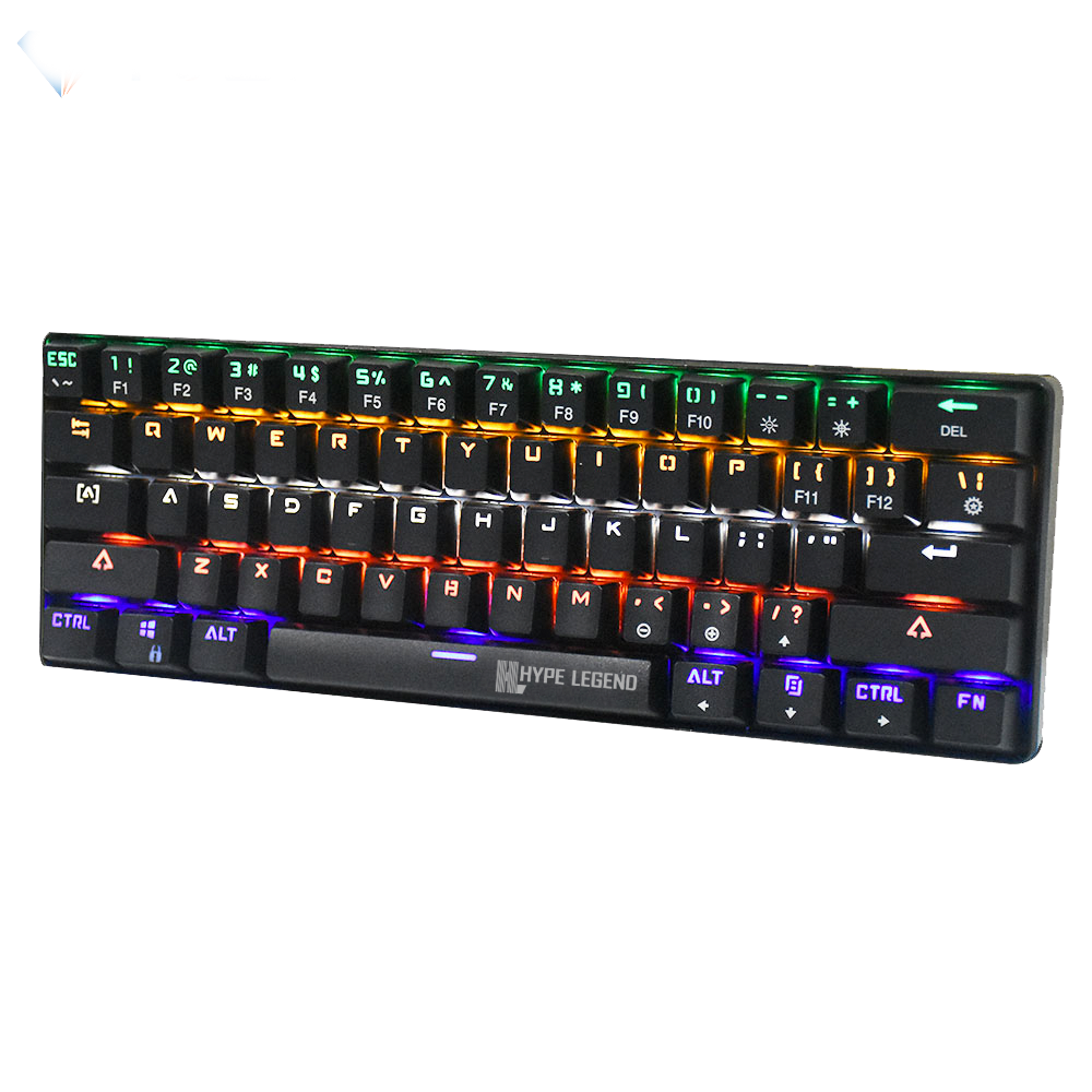 Teclado Hype Legend Rebel QWERTY Outemu Blue US negro RGB.-2