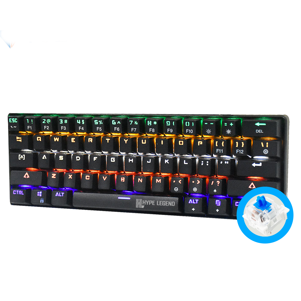 Teclado Hype Legend Rebel QWERTY Outemu Blue US negro RGB.-4