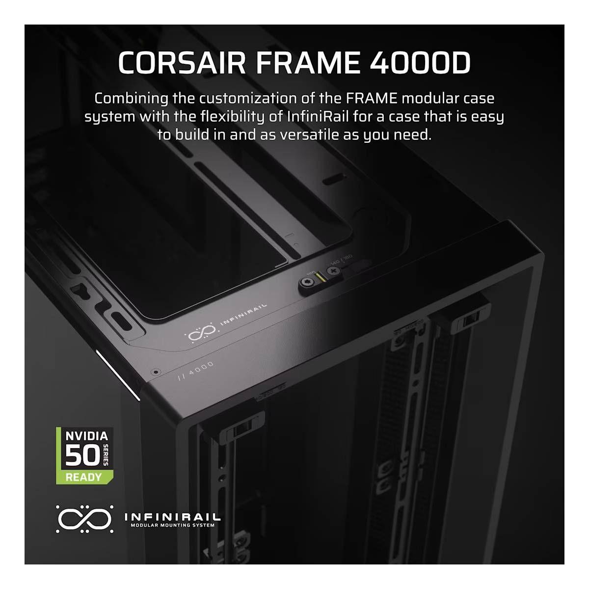 Gabinete Corsair FRAME 4000D - Negro-1