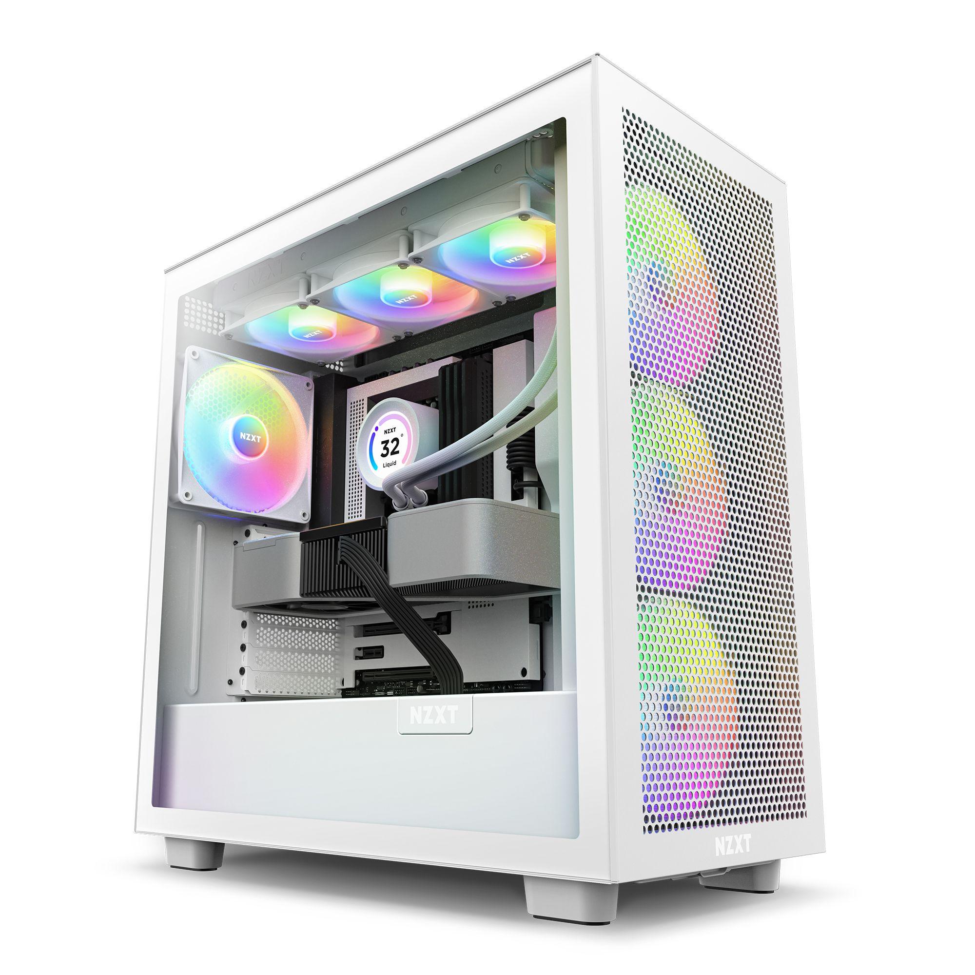 Gabinete NZXT H Series H7 Flow RGB 2023 Blanco ATX-1