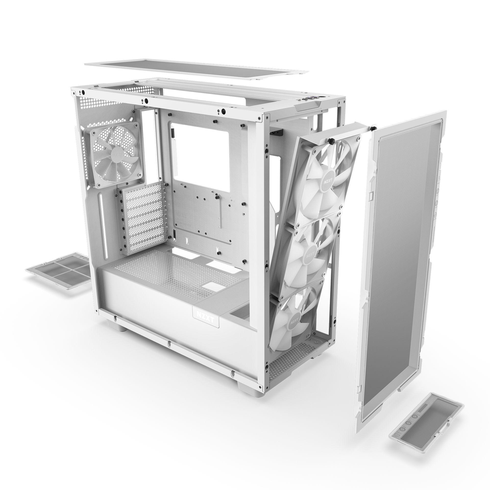 Gabinete NZXT H Series H7 Flow RGB 2023 Blanco ATX-5