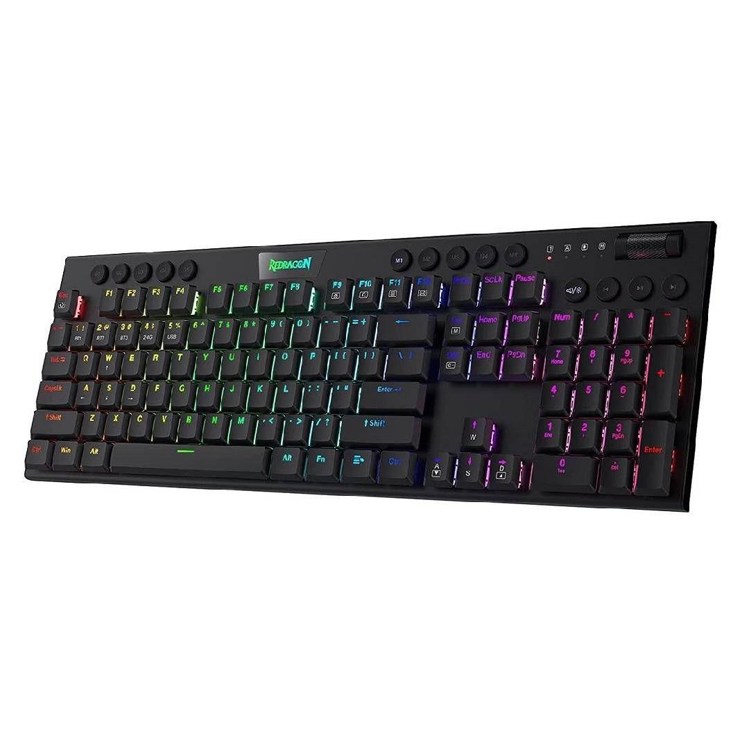 Teclado Redragon Horus FS Black Red Sw Cableado-2