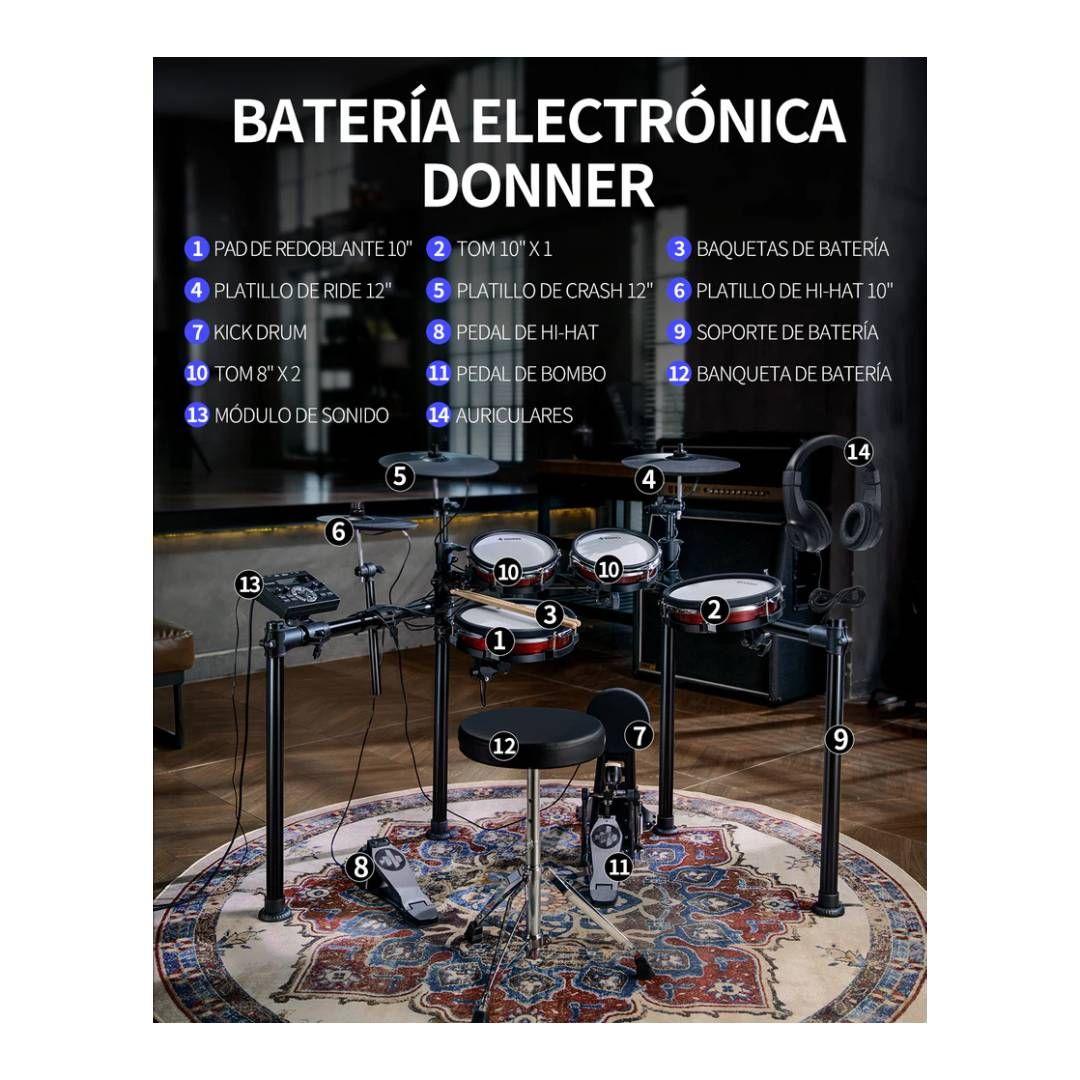 Bateria Electronica Donner DED-200MAX-5