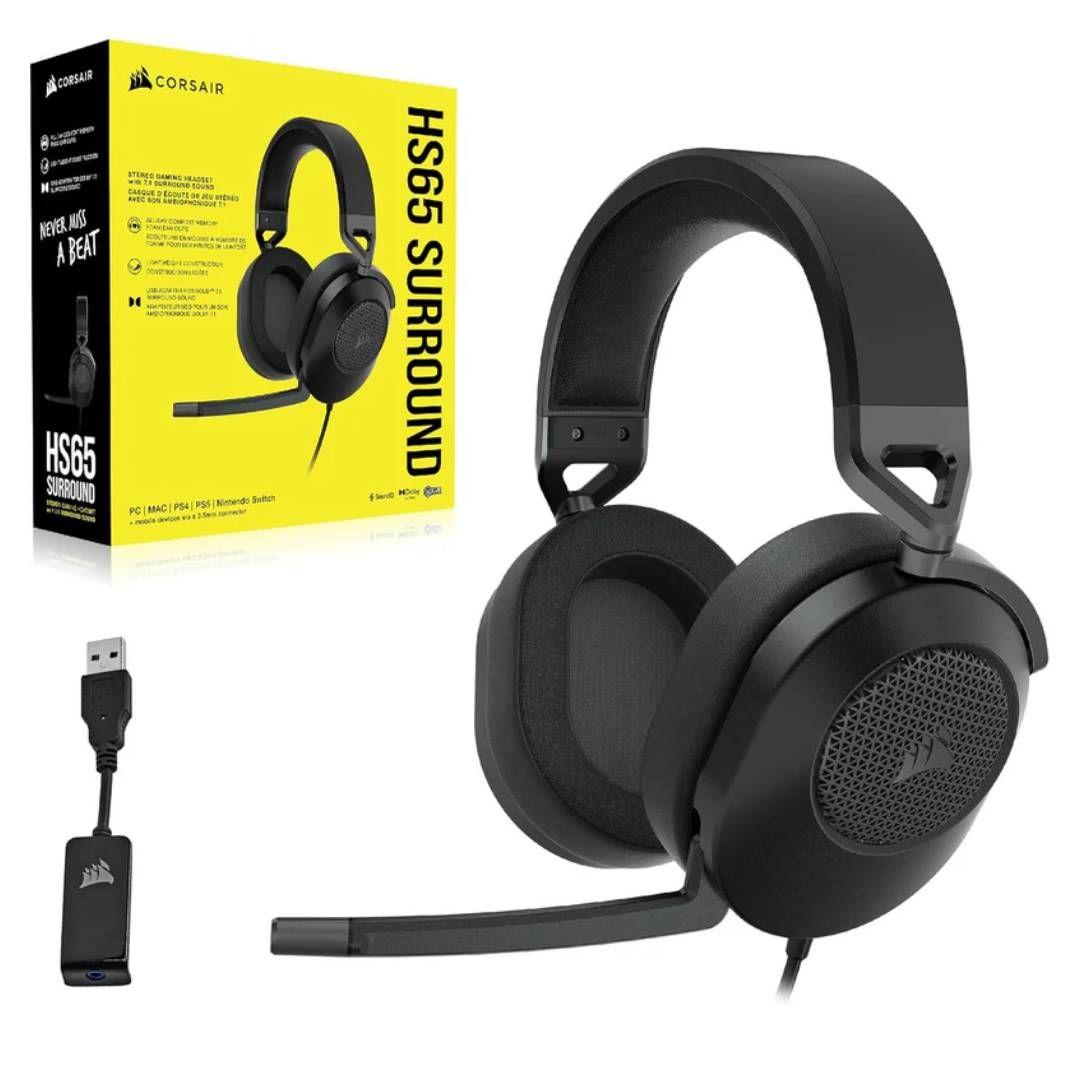 Audifonos Gamer Corsair HS65 SURROUND Cableado, Carbon-2