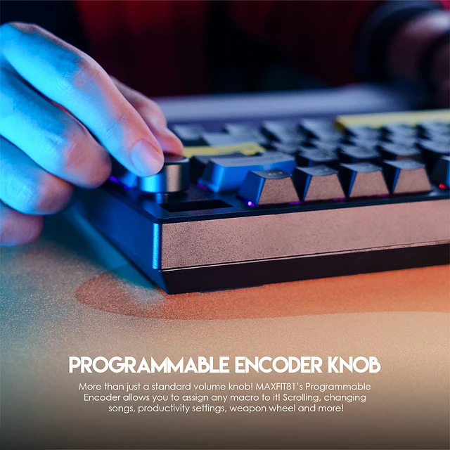 Teclado Gamer Fantech MAXFIT 81 MK910 VIBE G. Cobalt SW Red-4