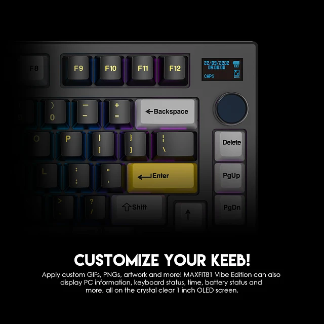 Teclado Gamer Fantech MAXFIT 81 MK910 VIBE G. Cobalt SW Red-5