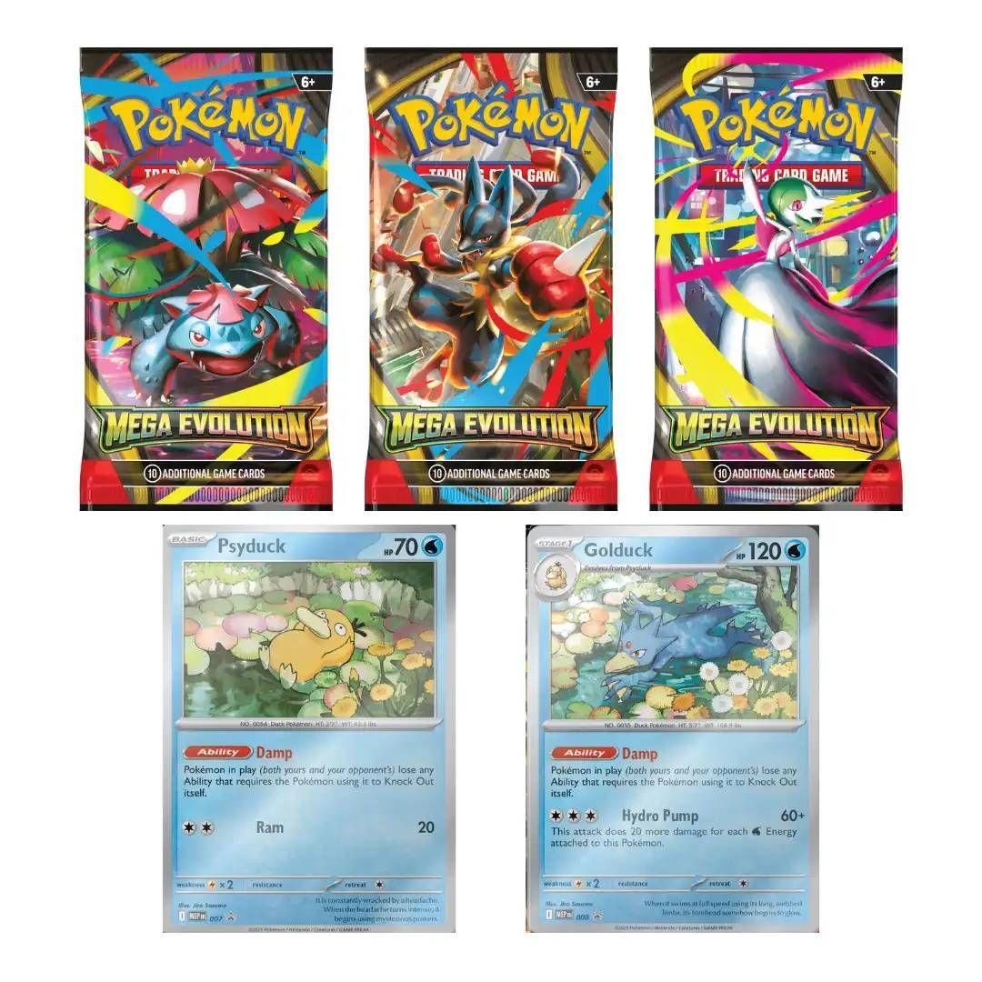 Pokémon TCG: MegaEvolution 3-Pack Blister Ingles-2