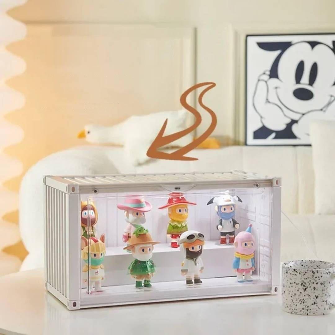 Caja Exhibidora de Figuras con Luz Container Show Box Blanca-2
