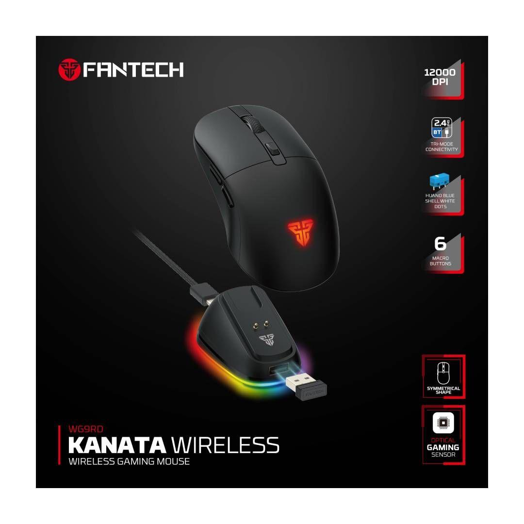 Mouse Inalámbrico Fantech WG9RD KANATA 12.000 DPI Black-5
