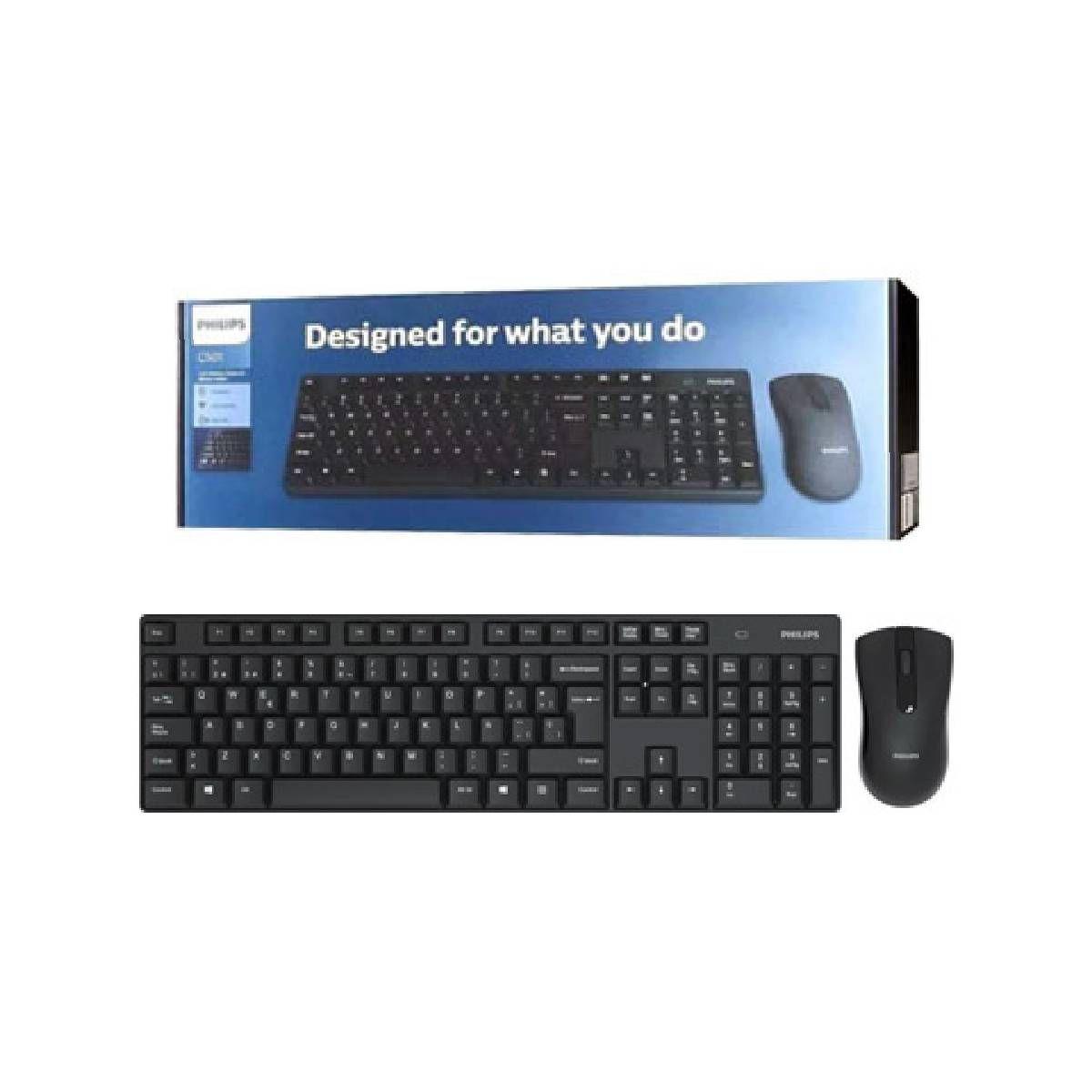 Kit Philips Teclado + Mouse Philips Negro-0