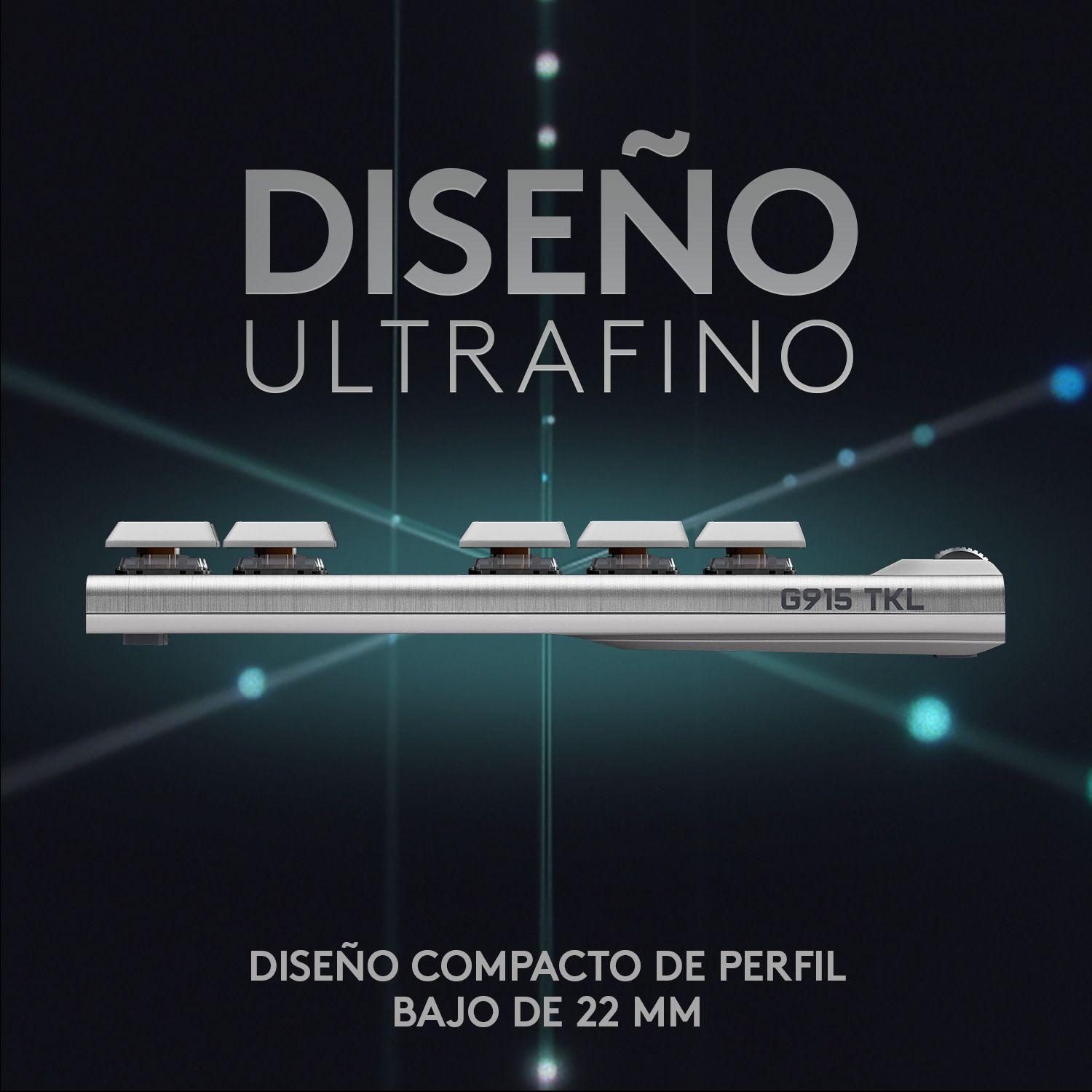 Teclado Gamer Logitech G915 TKL BLANCO RGB mecanico-6