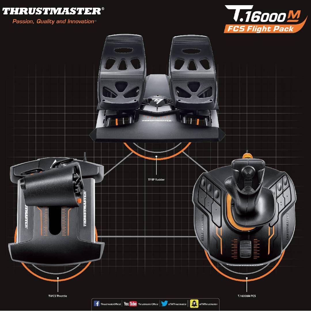 Pack Simulador de Vuelo Thrustmaster T.16000M FCS-3