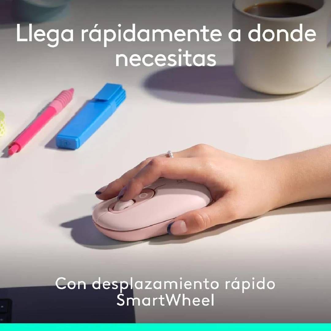 Teclado Logitech POP Icon Combo Español Rosa-4